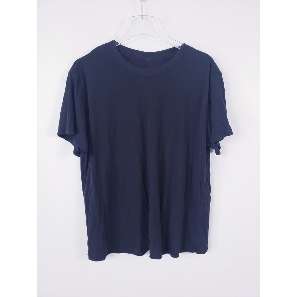 Lululemon All Yours Boyfriend Tee Short Sleeve Crew Neck T-Shirt Black Womens 12